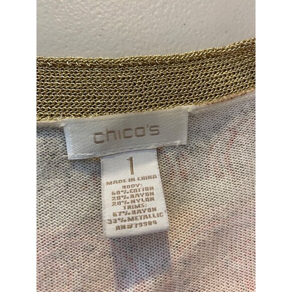 Chico's Multicolor Paisley Cardigan - Picture 3 of 10